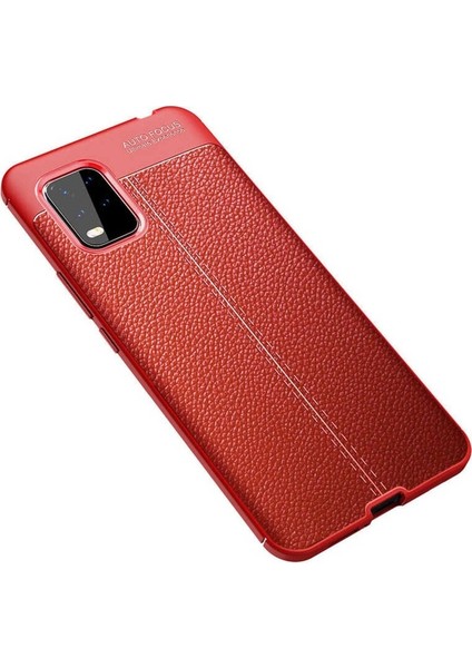 Xiaomi Mi 10 Lite Uyumlu Kılıf Niss Silikon Kapak, Kırmızı