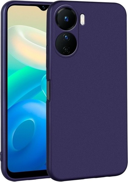Vivo Y16 Uyumlu Kılıf Premier Silikon Kapak, Lacivert