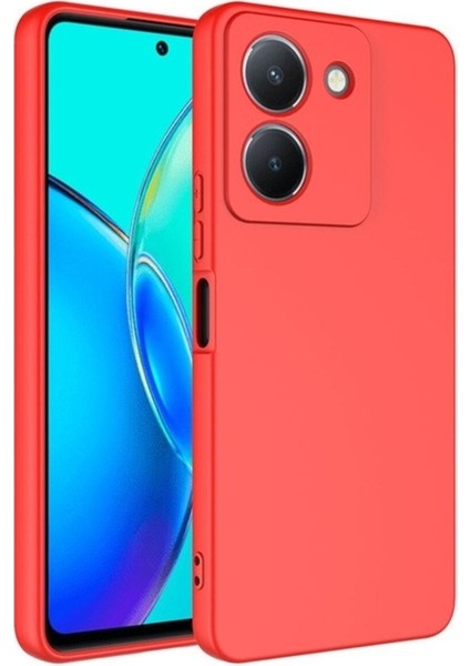 Vivo Y36 4g Uyumlu Kılıf Mara Lansman Kapak, Kırmızı