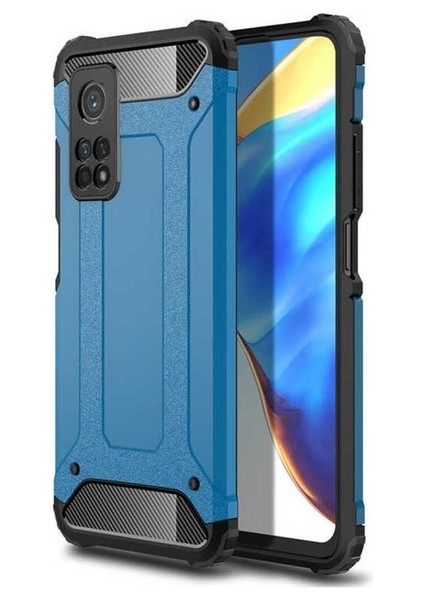 Xiaomi Mi 10T Pro 5g Uyumlu Kılıf Crash Silikon Kapak, Mavi