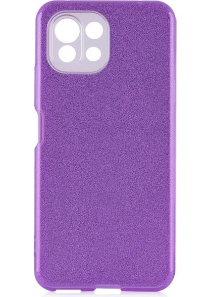 Xiaomi Mi 11 Lite Uyumlu Kılıf Shining Silikon, Mor