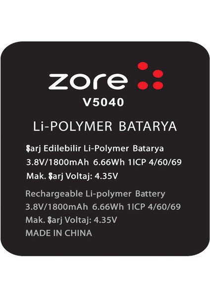 Vestel Venüs V3 5040 Zore Quality Batarya