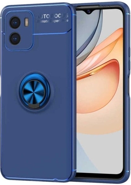 Vivo Y15S Uyumlu Kılıf Ravel Silikon Kapak, Mavi