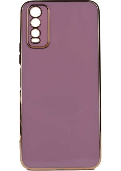 Vivo Y20S Uyumlu Kılıf Bark Kapak, Mor