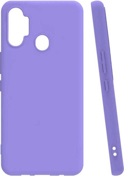 Tecno Spark 7 Pro Uyumlu Kılıf Biye Silikon, Lila