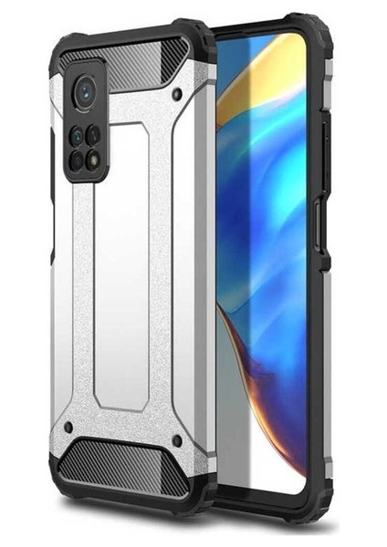 Xiaomi Mi 10T Pro 5g Uyumlu Kılıf Crash Silikon Kapak, Gri