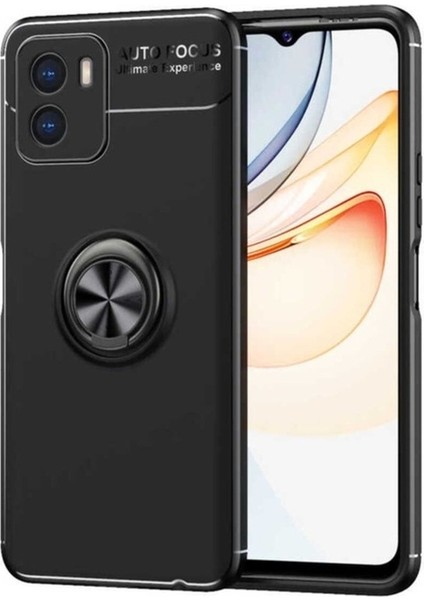 Vivo Y15S Uyumlu Kılıf Ravel Silikon Kapak, Siyah