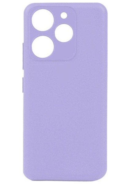 Tecno Spark 10 Pro Uyumlu Kılıf Biye Silikon, Lila