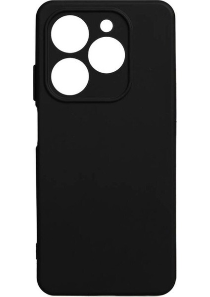 Tecno Spark 20 Uyumlu Kılıf Biye Silikon, Siyah