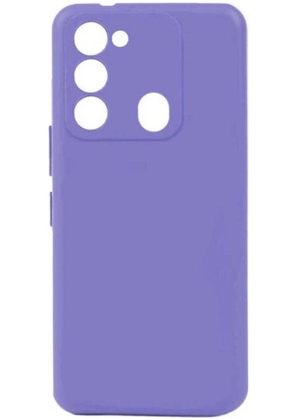 Tecno Spark 8c Uyumlu Kılıf Biye Silikon, Lila