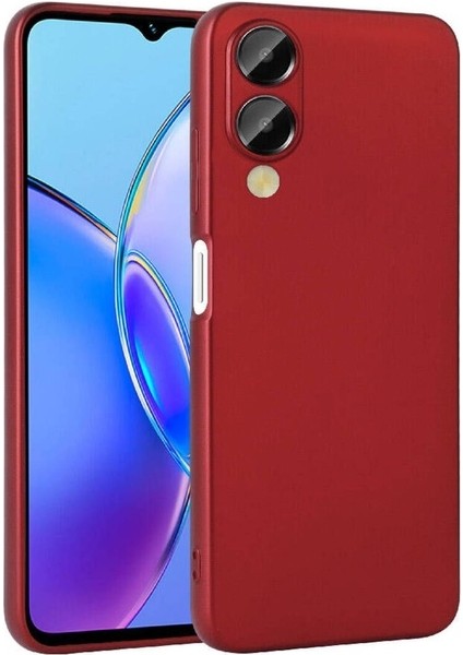 Vivo Y17S Uyumlu Kılıf Premier Silikon Kapak, Kırmızı