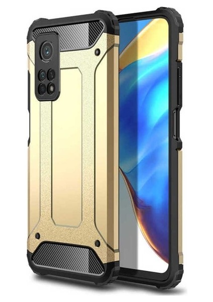 Xiaomi Mi 10T Pro 5g Uyumlu Kılıf Crash Silikon Kapak, Gold