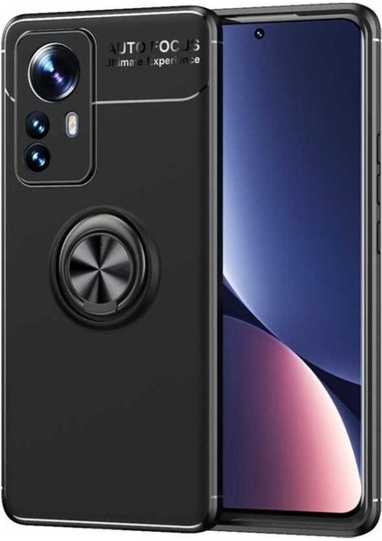 Xiaomi Mi 12 Uyumlu Kılıf Ravel Silikon Kapak, Siyah