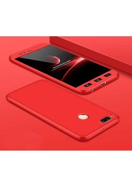 Xiaomi Mi 5x Uyumlu Kılıf Ays Kapak, Kırmızı