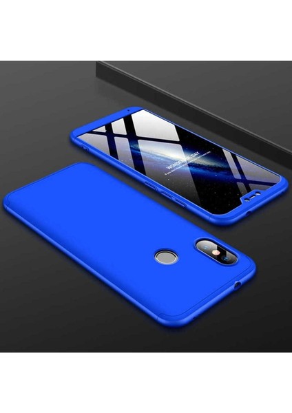 Xiaomi Mi A2 Lite Uyumlu Kılıf Ays Kapak, Mavi