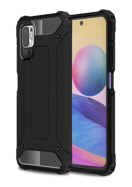 Xiaomi Poco M3 Pro Uyumlu Kılıf Crash Silikon Kapak, Siyah