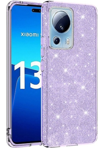 Xiaomi Mi 13 Lite Uyumlu Kılıf Shining Silikon, Mor