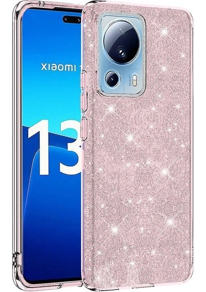 Xiaomi Mi 13 Lite Uyumlu Kılıf Shining Silikon, Pembe