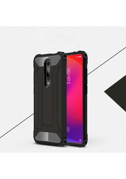 Xiaomi Mi 9t Uyumlu Kılıf Crash Silikon Kapak, Siyah