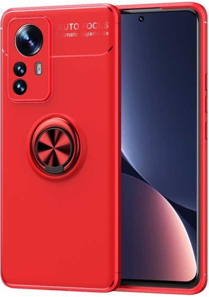 Xiaomi Mi 12 Uyumlu Kılıf Ravel Silikon Kapak, Kırmızı