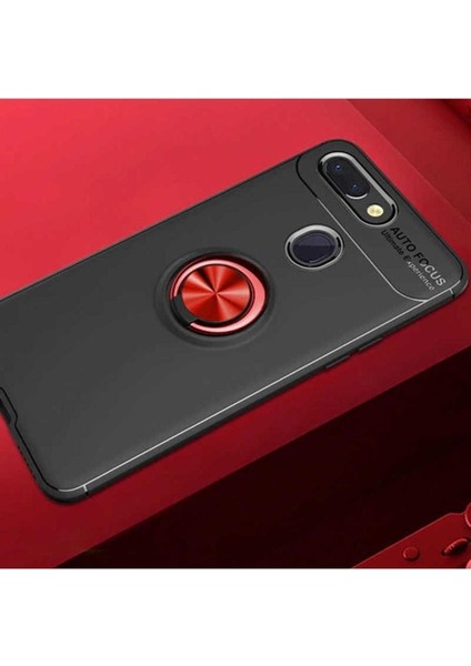 Xiaomi Mi 8 Lite Uyumlu Kılıf Ravel Silikon Kapak, Siyah-Kırmızı