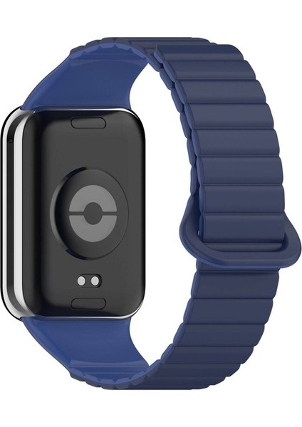 Xiaomi Mi Band 8 Pro Uyumlu Silikon Kordon Zore KRD-105 Strap Kayış, Lacivert