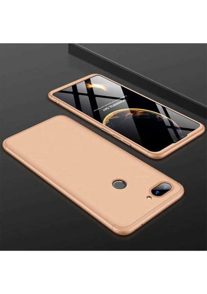 Xiaomi Mi 8 Lite Uyumlu Kılıf Ays Kapak, Gold