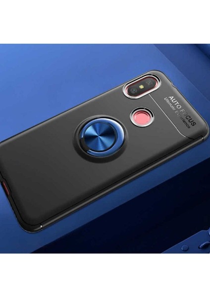 Xiaomi Mi A2 Lite Uyumlu Kılıf Ravel Silikon Kapak, Siyah-Mavi