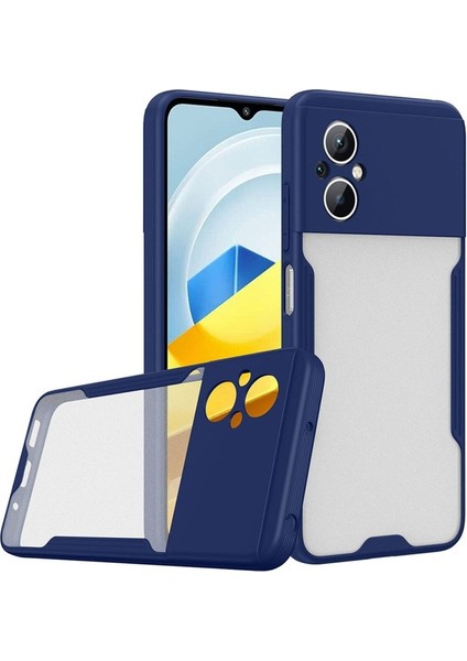Xiaomi Poco M5 Uyumlu Kılıf Parfe Kapak, Lacivert