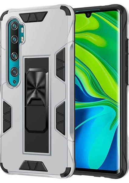 Xiaomi Mi Note 10 Lite Uyumlu Kılıf Volve Kapak, Gri
