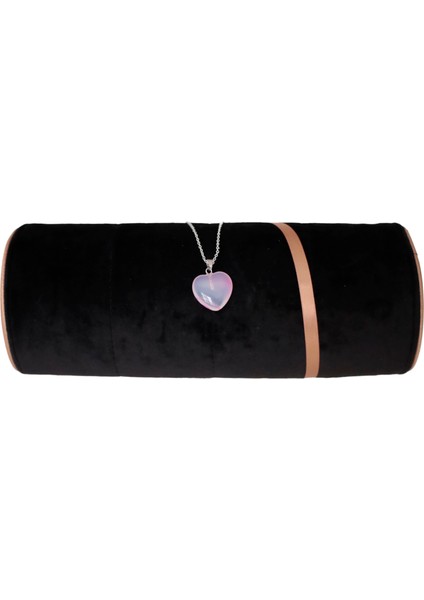 Pembe Kuvars Kalp Kolye (Pink Crystal)