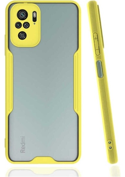 Xiaomi Poco M5S Uyumlu Kılıf Parfe Kapak, Sarı