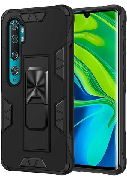 Xiaomi Mi Note 10 Lite Uyumlu Kılıf Volve Kapak, Siyah