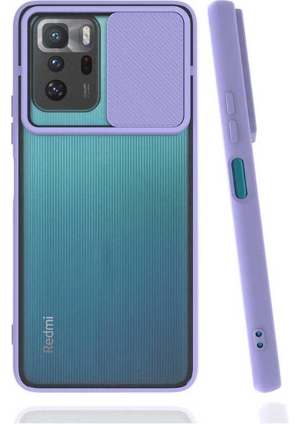 Xiaomi Poco X3 Gt Uyumlu Kılıf Lensi Kapak, Lila
