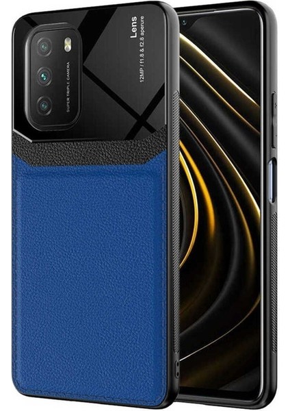 Xiaomi Poco M3 Uyumlu Kılıf Emiks Kapak, Lacivert