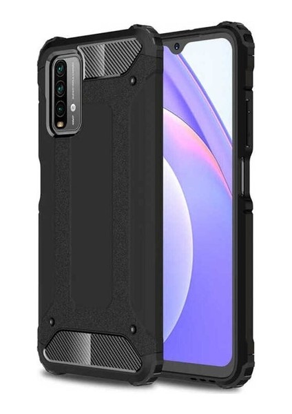 Xiaomi Poco M3 Uyumlu Kılıf Crash Silikon Kapak, Siyah