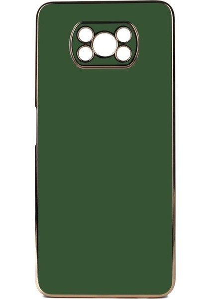 Xiaomi Poco X3 Uyumlu Kılıf Bark Kapak, Koyu Yeşil