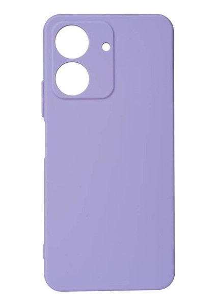 Xiaomi Poco C65 Uyumlu Kılıf Biye Silikon, Lila