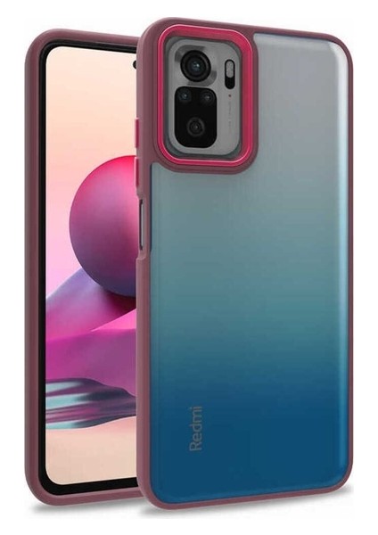 Xiaomi Poco M5S Uyumlu Kılıf Flora Kapak, Kırmızı