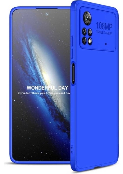 Xiaomi Poco X4 Pro 5g Uyumlu Kılıf Ays Kapak, Mavi