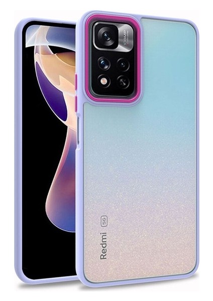 Xiaomi Poco M4 Pro 5g Uyumlu Kılıf Flora Kapak, Lila