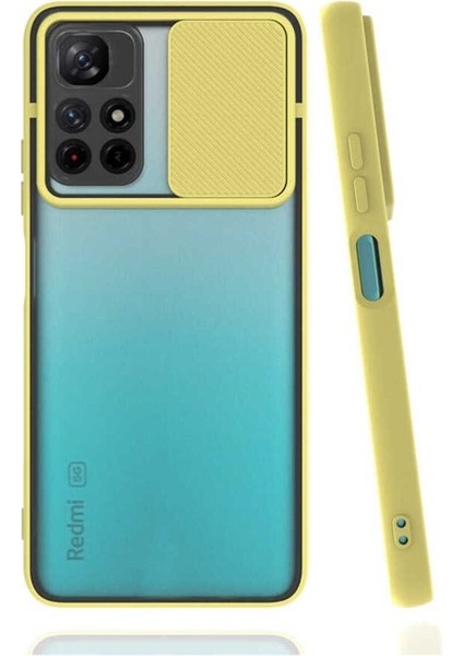 Xiaomi Poco M4 Pro 5g Uyumlu Kılıf Lensi Kapak, Sarı