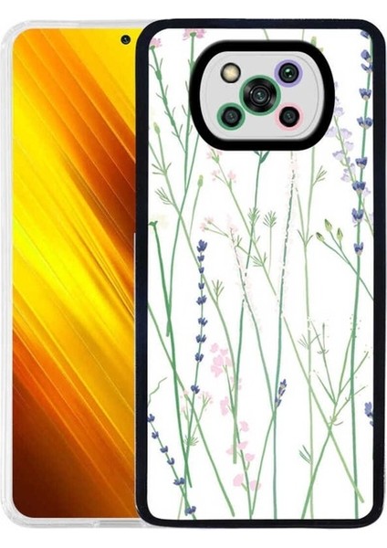 Xiaomi Poco X3 Uyumlu Kılıf M-Fit Desenli Kapak, Flower No4