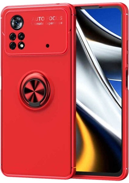 Xiaomi Poco M4 Pro 4g Uyumlu Kılıf Ravel Silikon Kapak, Kırmızı