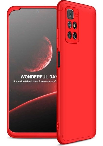 Xiaomi Redmi 10 Uyumlu Kılıf Ays Kapak, Kırmızı