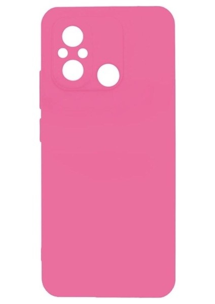 Xiaomi Redmi 12C Uyumlu Kılıf Biye Silikon, Pembe