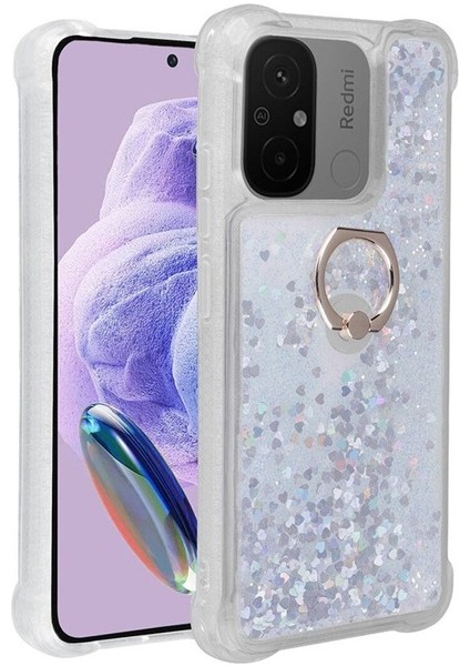 Xiaomi Redmi 12C Uyumlu Kılıf Milce Kapak, Gümüş