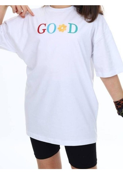 Kız Çocuk Good Yazılı T-Shirt modelleri