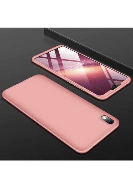 Xiaomi Redmi 7A Uyumlu Kılıf Ays Kapak, Rose Gold