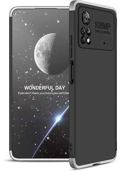 Xiaomi Poco X4 Pro 5g Uyumlu Kılıf Ays Kapak, Siyah-Gri